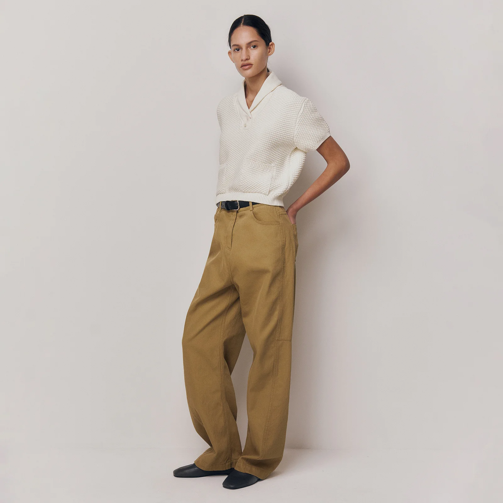 Gaius Cotton Pants Caramel