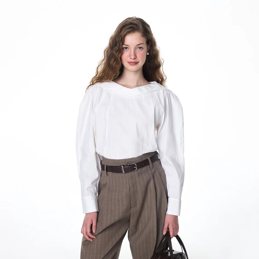 ARIN BOAT NECK BLOUSE (COLOR)