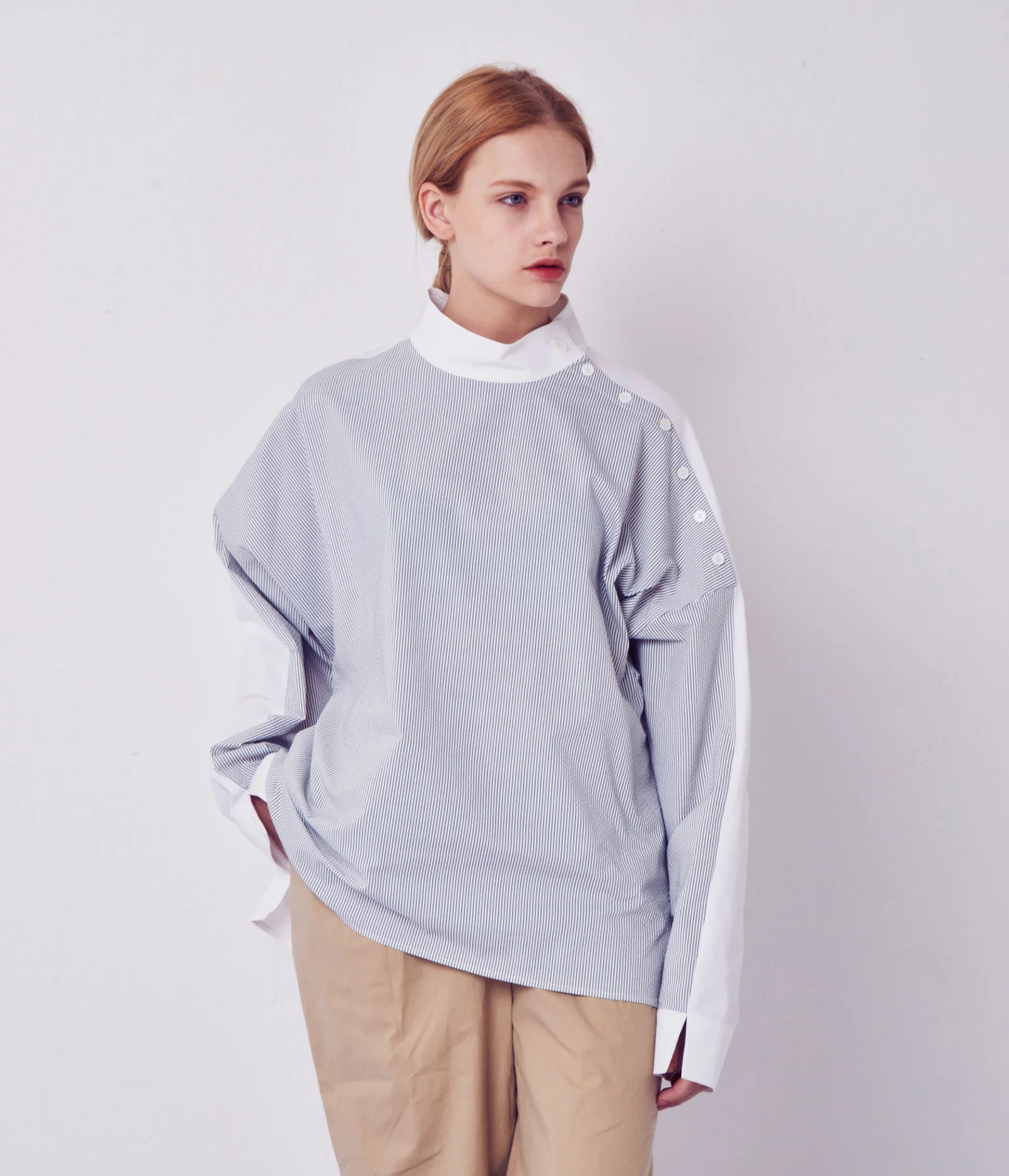 OVER OVERSIZE BLOUSE(BK)