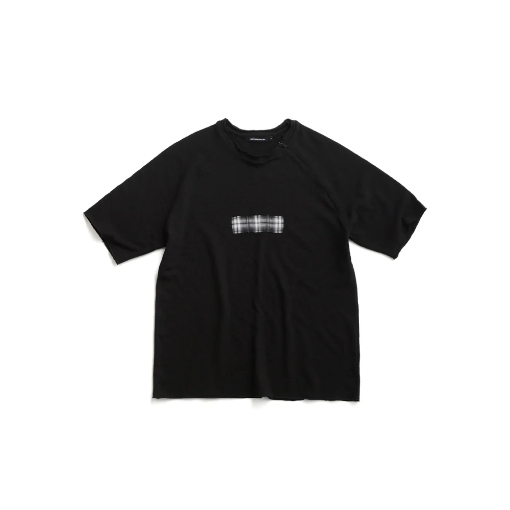 Slash Tee Check Box Black