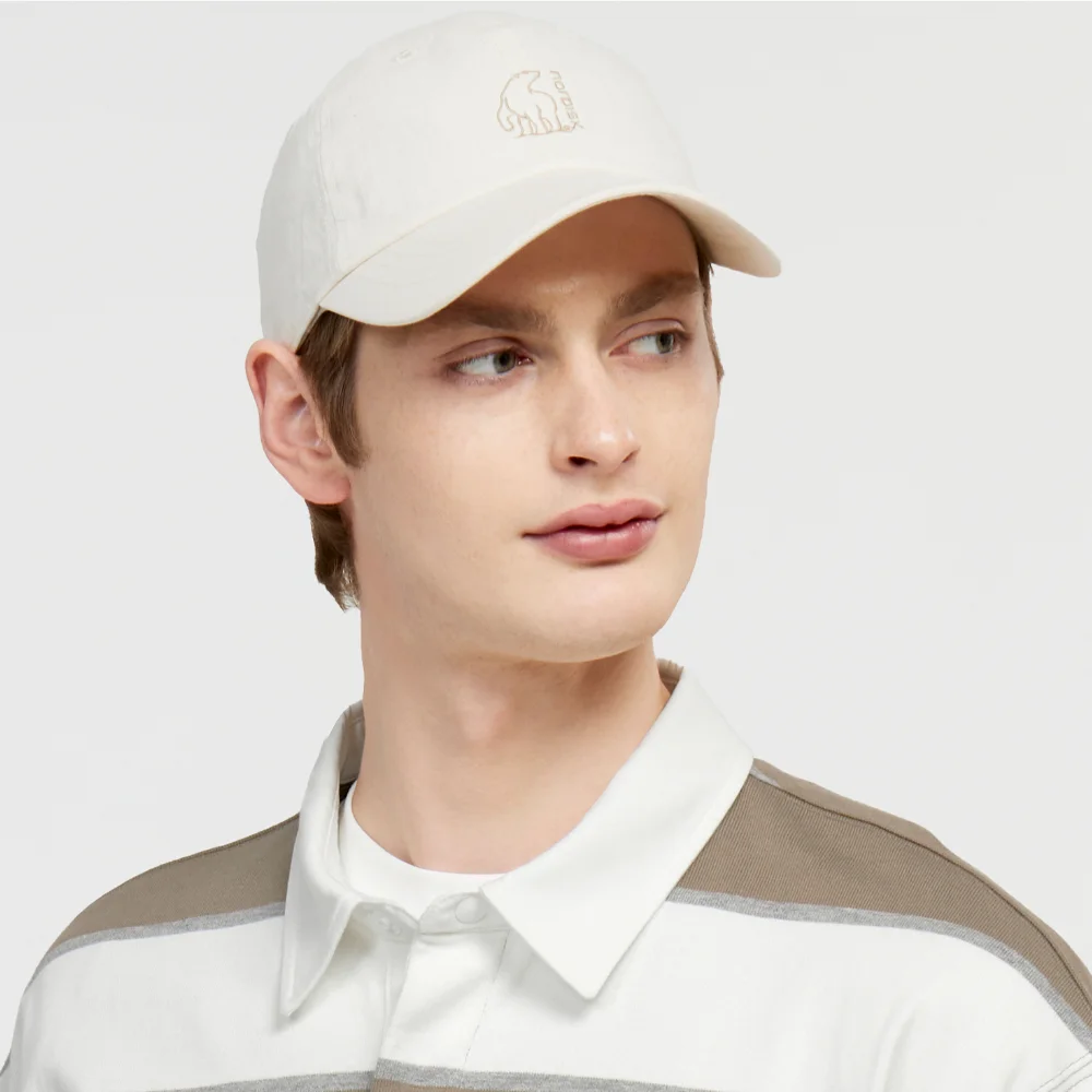 北極熊 標誌 純棉 棒球帽_Off White_OUA26C01W3