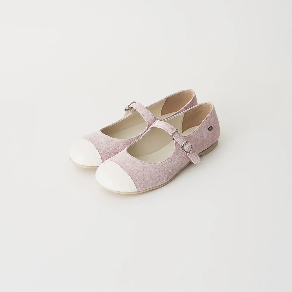 SPRING SUEDE FLAT (BABY PINK)