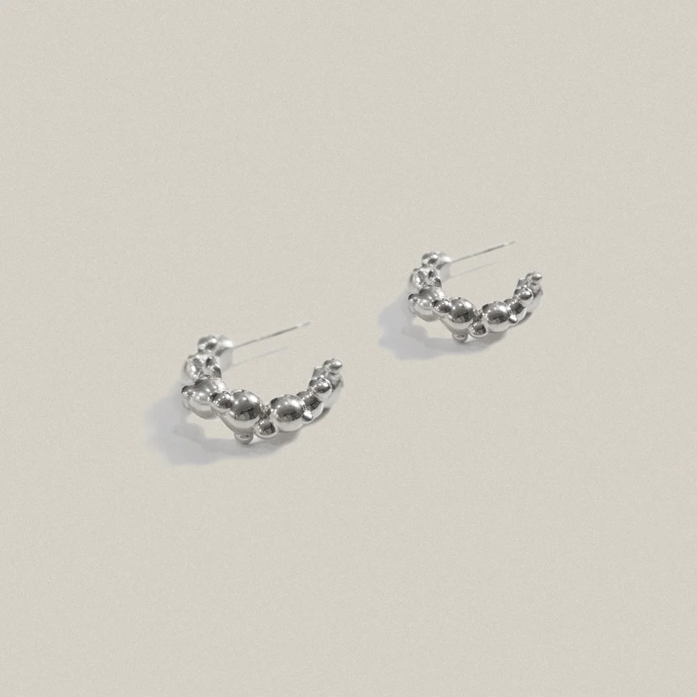 Bubble Earrings Silver