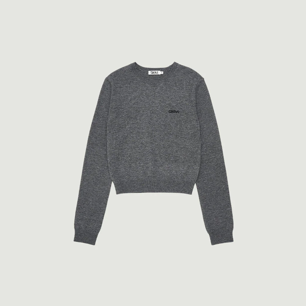 ELENA L/S KNIT (CHARCOAL)