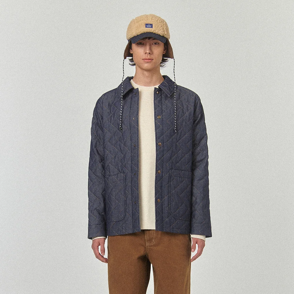 VLADO - DENIM PADDED JACKET_Blue