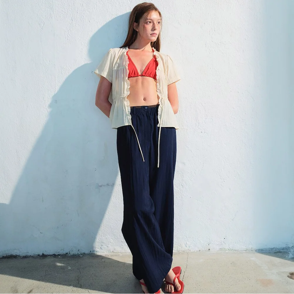 Fluid Banding Pants Navy (KE6621M02R)