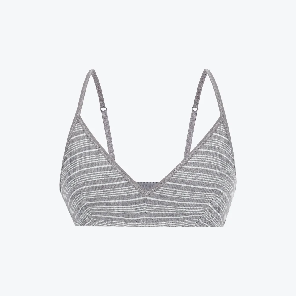 圖案 Eau Bralette_雲灰色