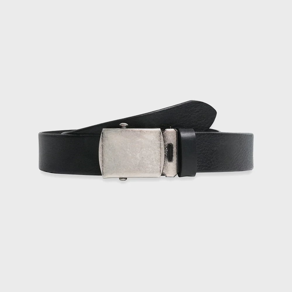 牛皮 復古 軍事風 腰帶 BLACK