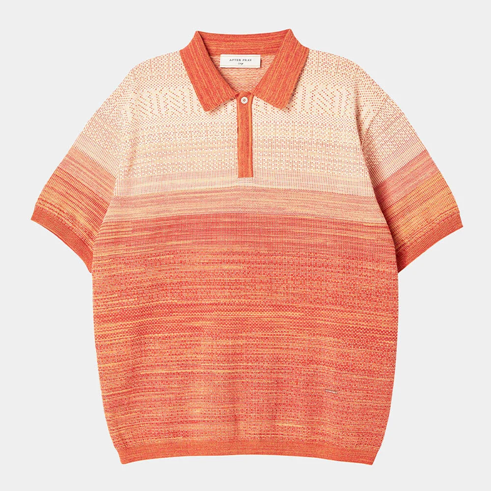 漸層 針織衫 Polo Sunset 橙色