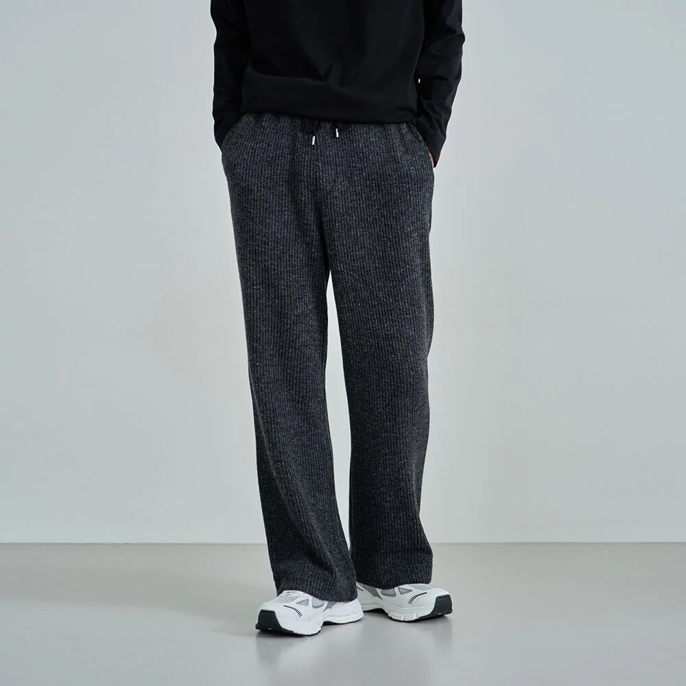 SEMI WIDE BANDING KNIT PANTS