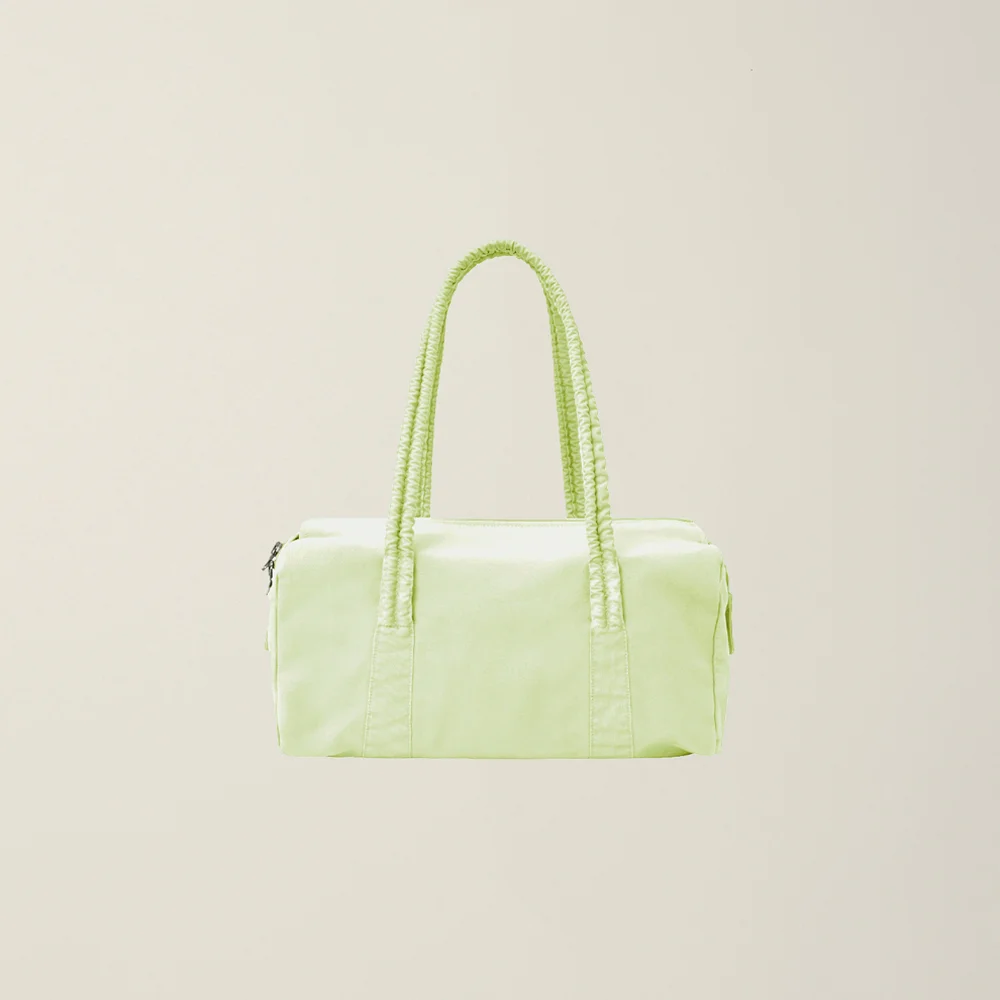 GARMENT DYED DUFFLE BAG (SMALL) PALE LIME
