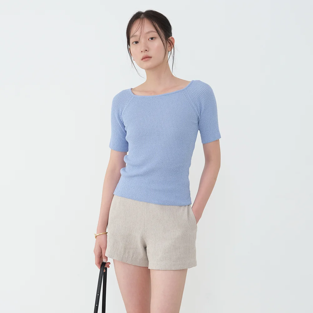Linen short pants_beige