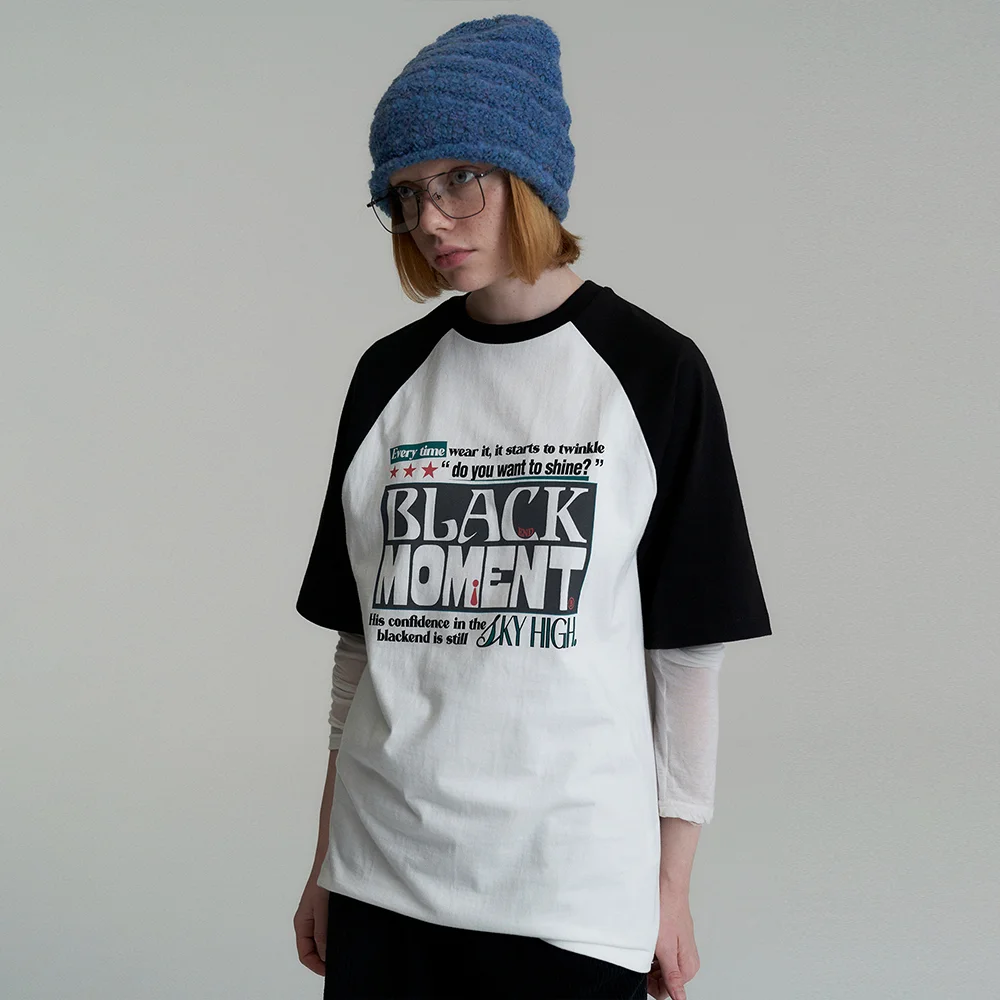 MOMENT RAGLAN T-SHIRT - WHITE