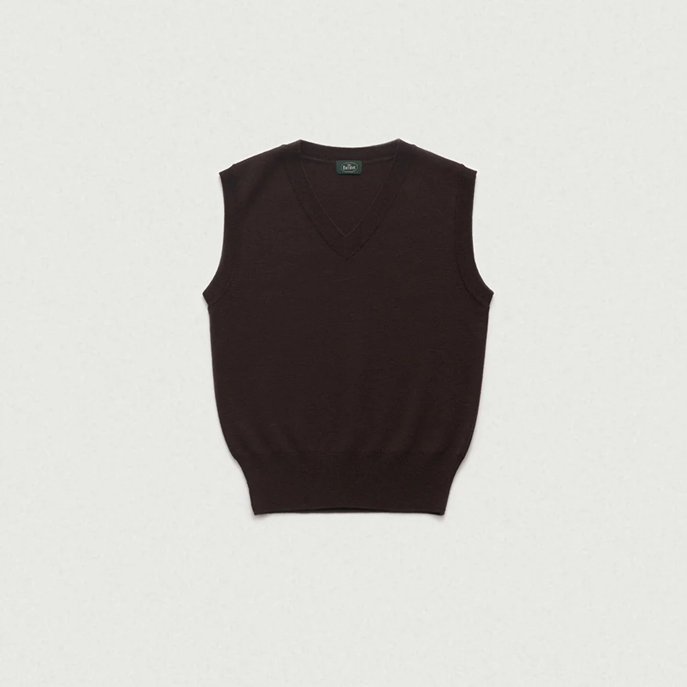 Plain Knit Vest_2Color