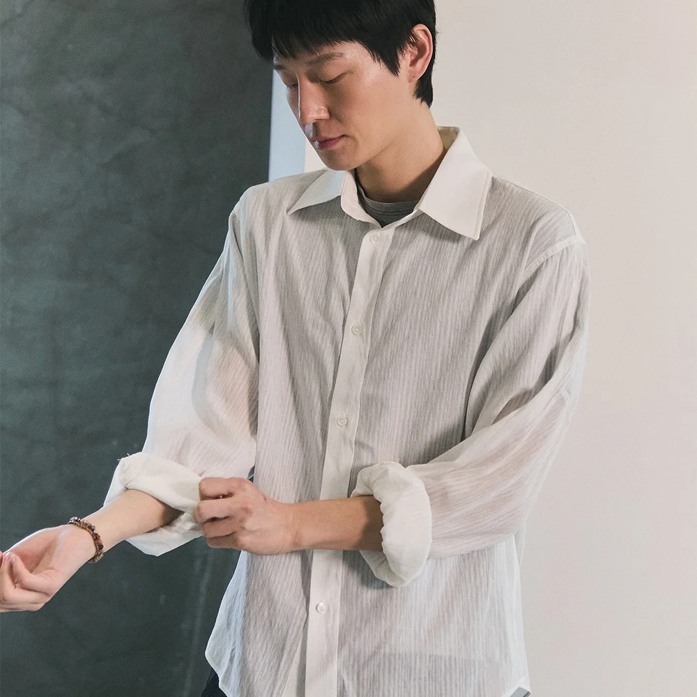 Bluesf soft sheer shirt