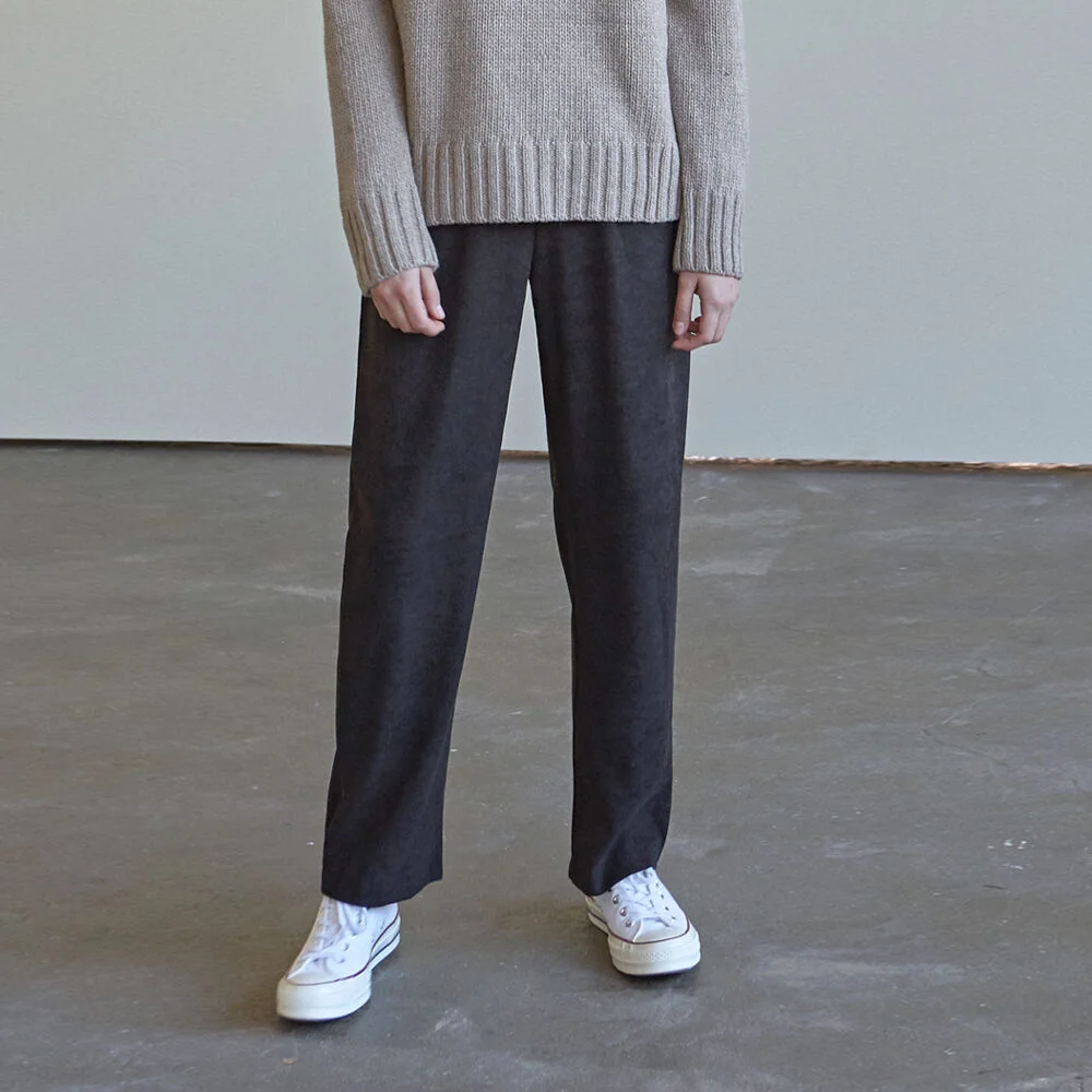 WINTER WIDE LONG PANTS_BLACK