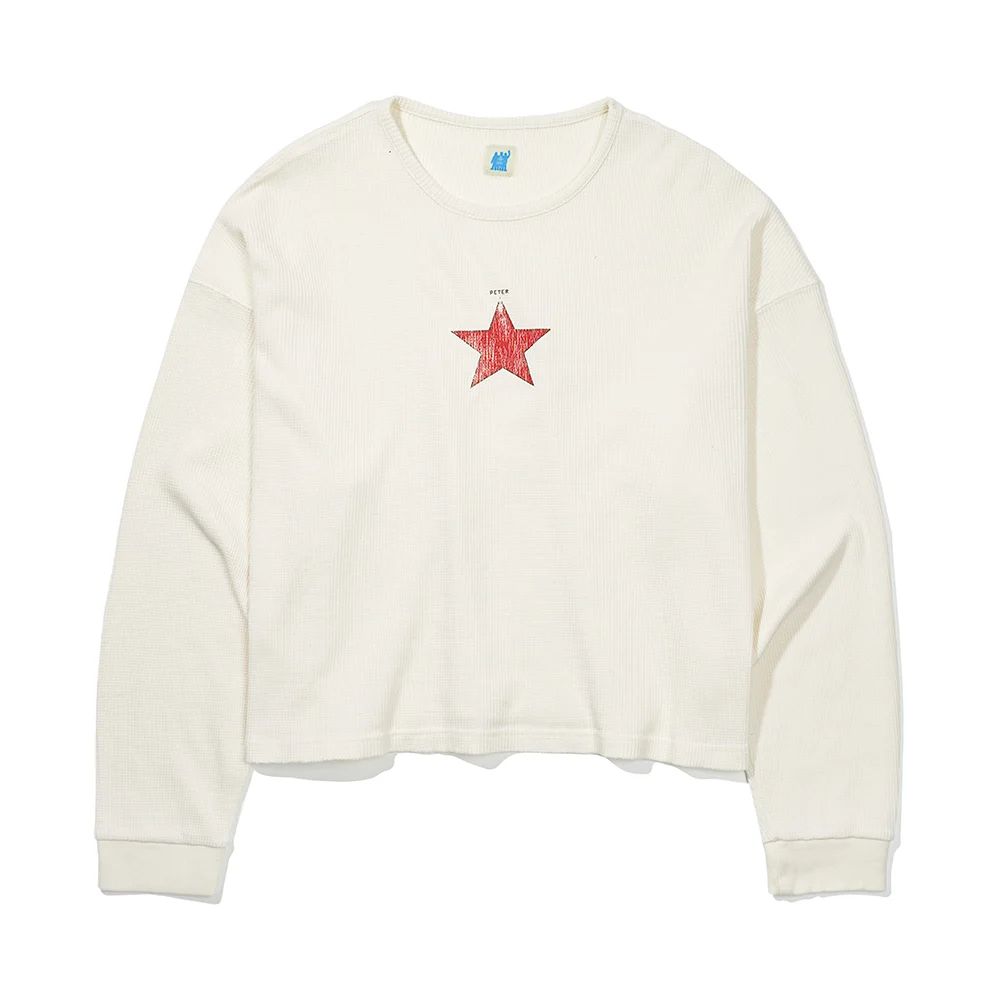 STAR PETER WAFFLE T-SHIRTS - WHITE
