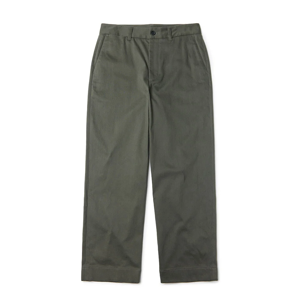 BASIC COTTON TROUSERS - KHAKI (P234MPT225)