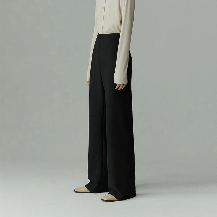 4COLORS ELASTICATED WAIST STRAIGHT LEG TROUSERS