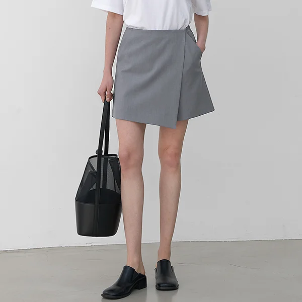 ESSENTIAL SUMMER SET-UP SKIRT PANTS(PT-5653)_2Colors