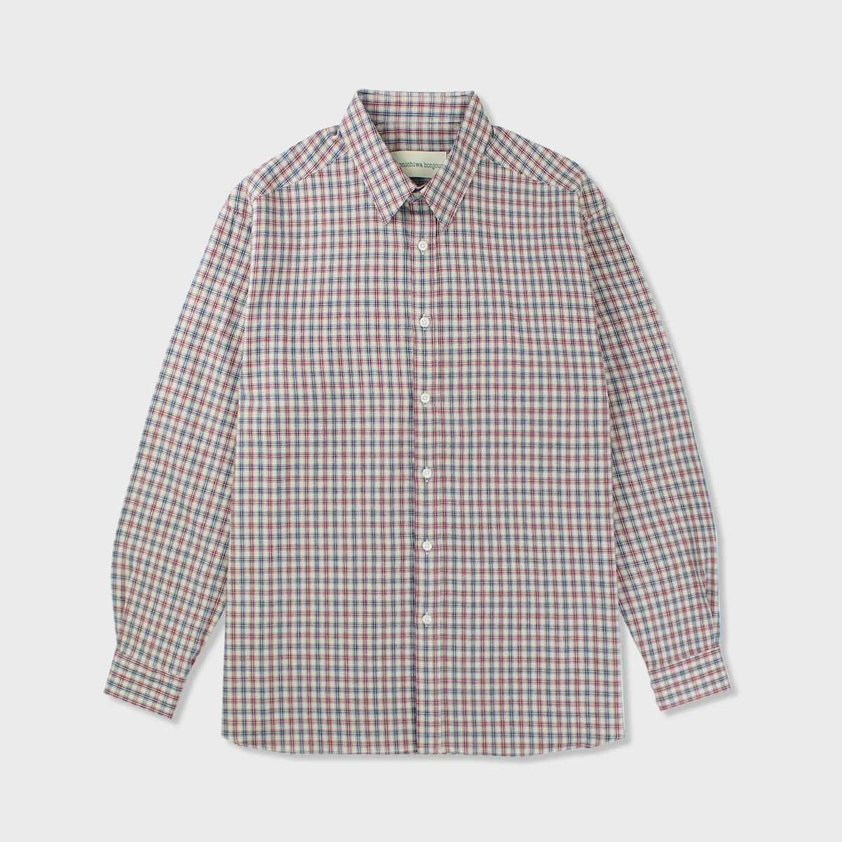 Cb NERD Checked Shirts(WHITE/RED)