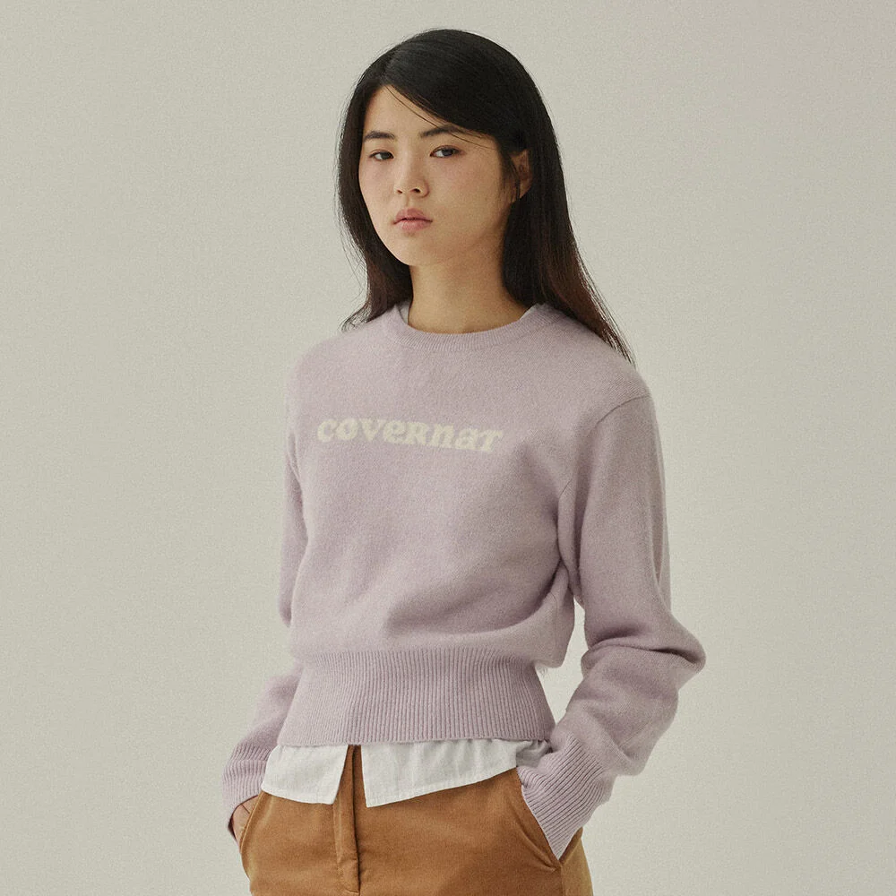 女裝 Cooper 標誌 針織衫 Light Pink