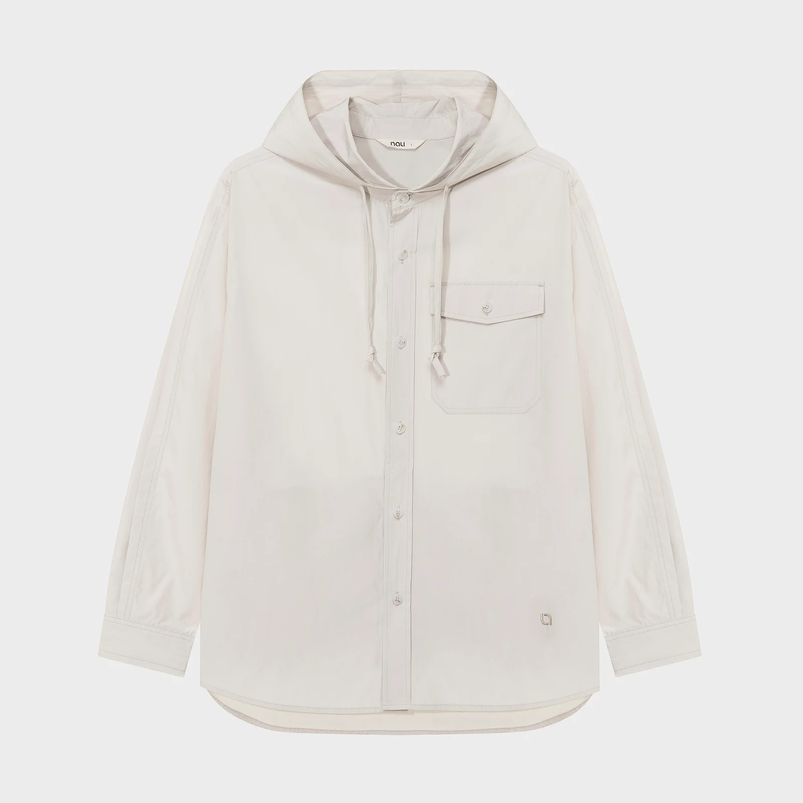 純棉 混紡 連帽衫 襯衫 Light Beige