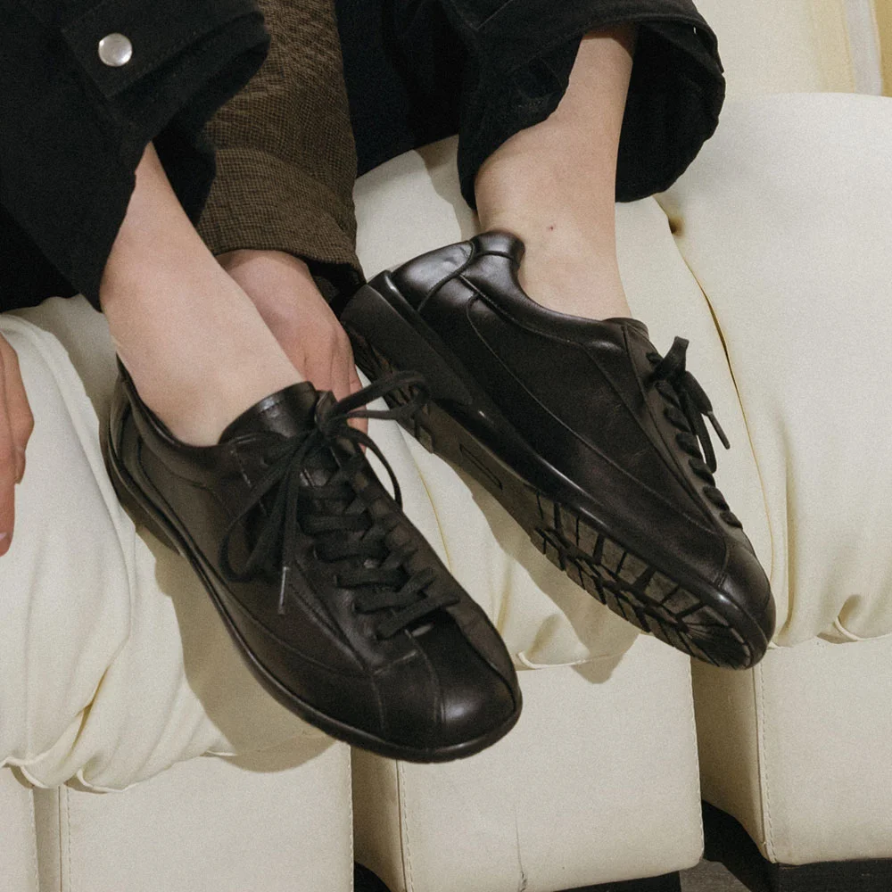 Amos derby sneakers(Black)