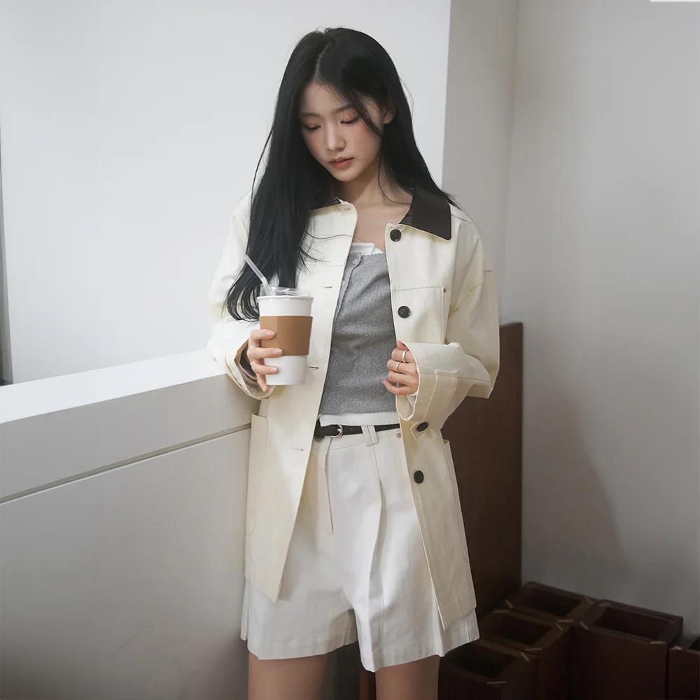 Collar Point Work Jacket