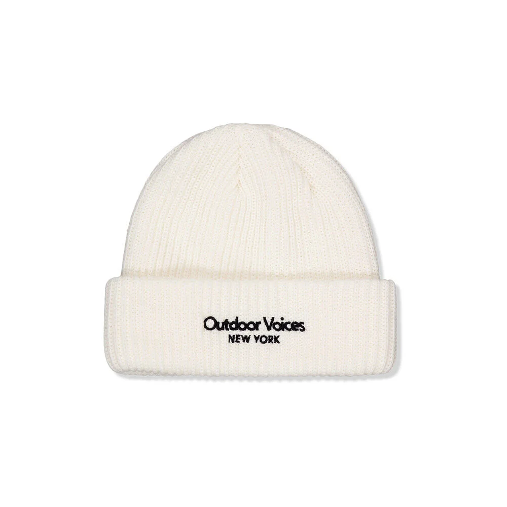 CLASSIC LOGO NY CUFF BEANIE (IVORY)