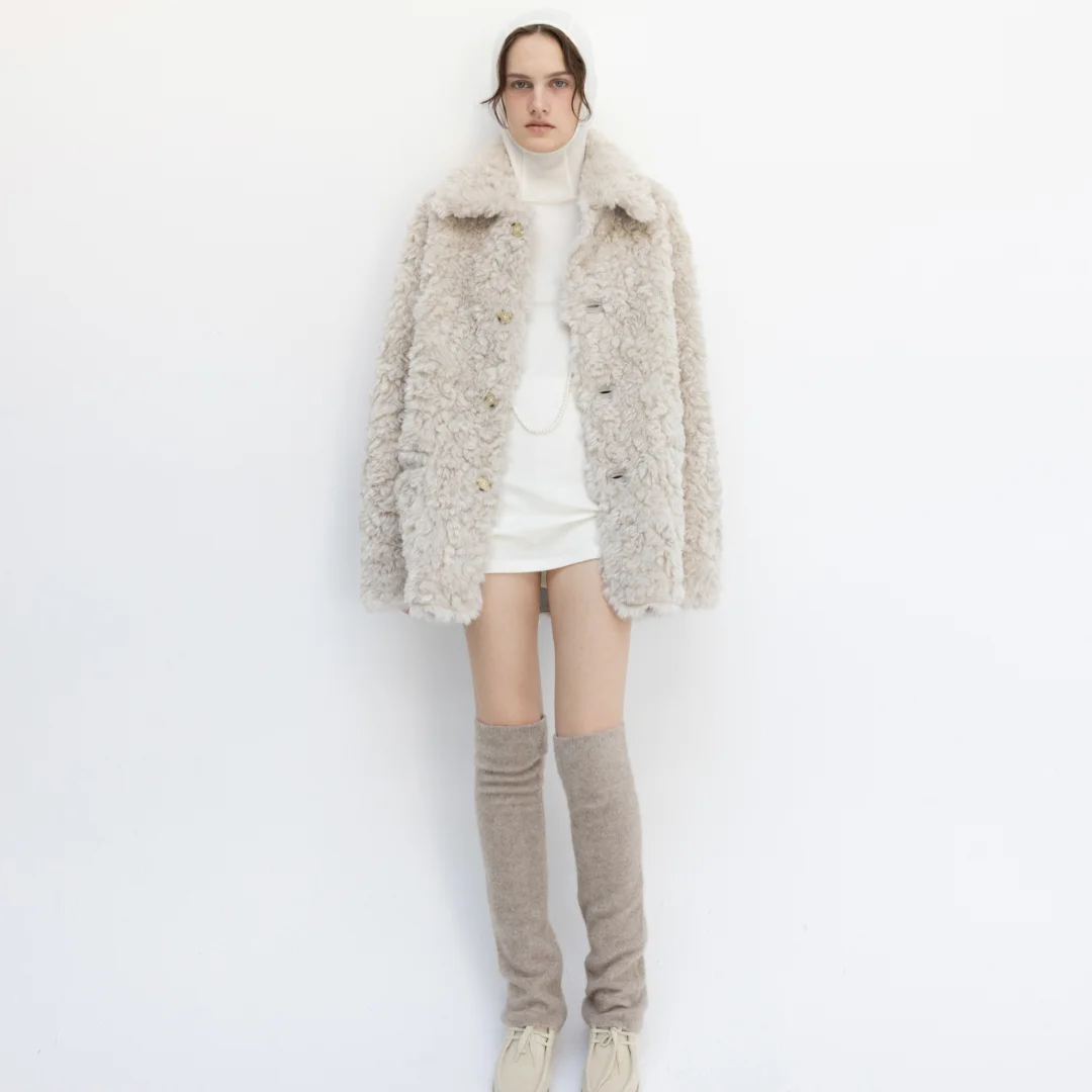 Leg warmer (beige / ivory)