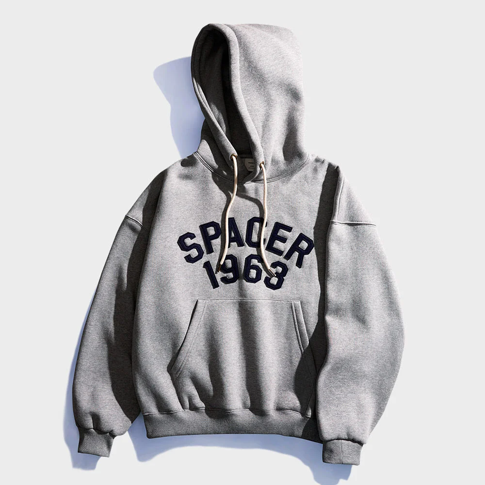中等 Spacer 連帽衫 灰色 JUHD4600
