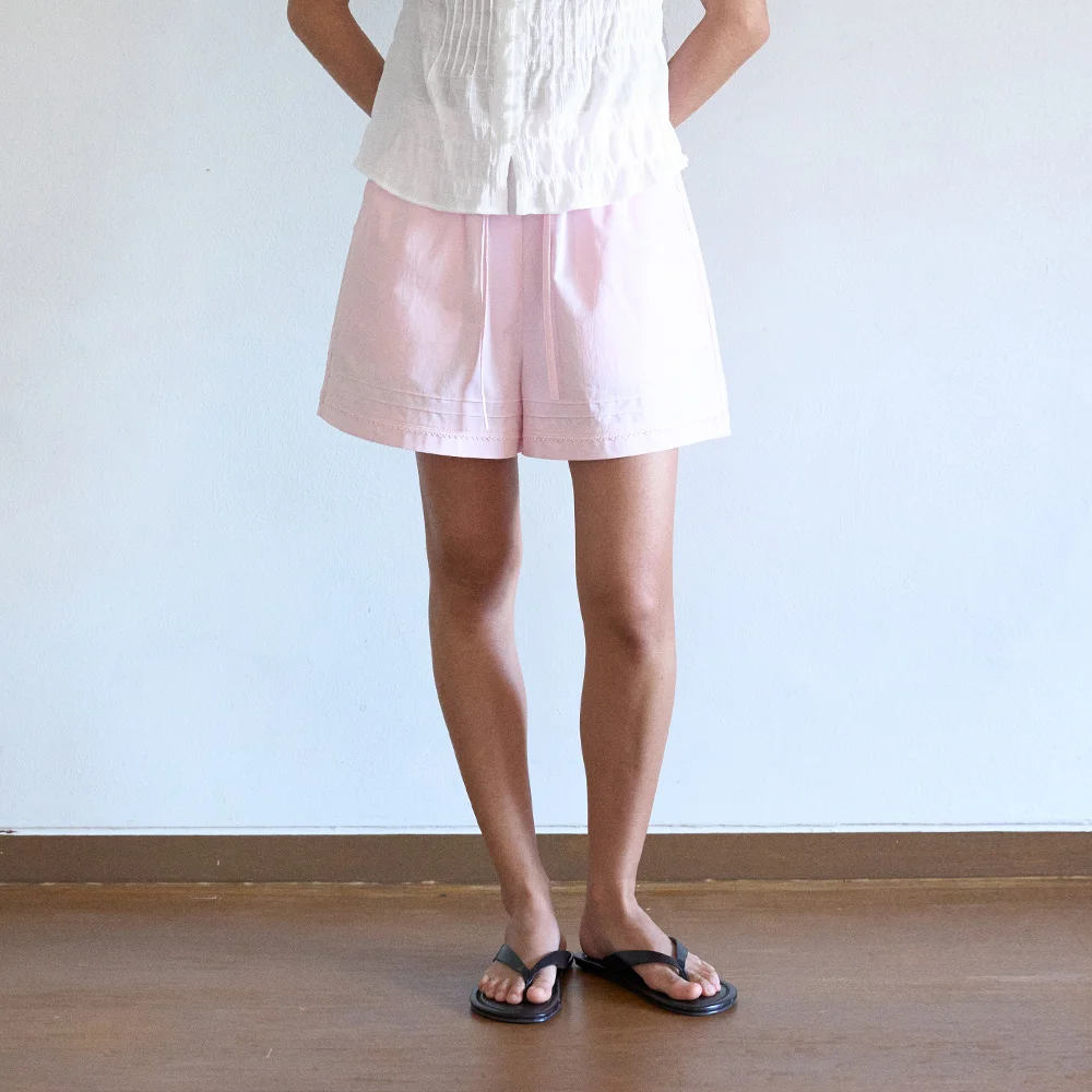 SORBI BANDING SHORTS_LIGHT PINK