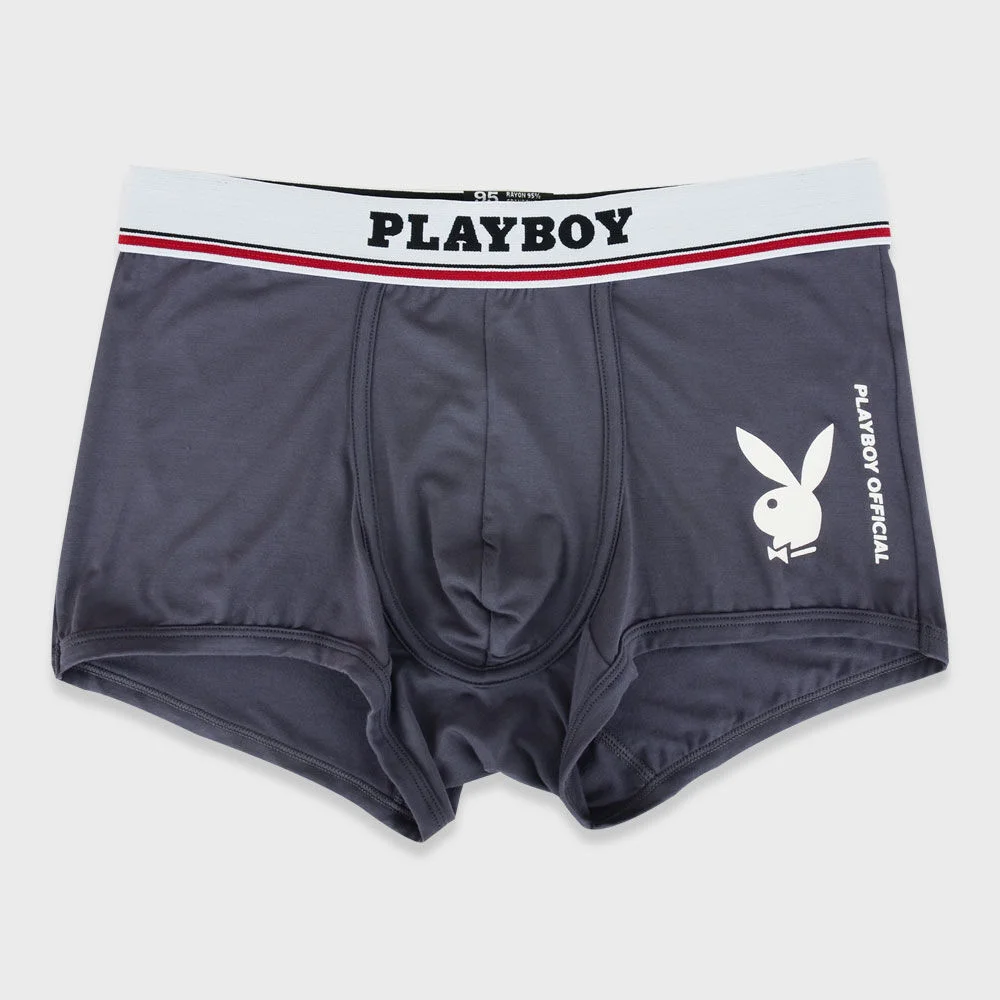 人造絲 男裝 Big Rabbit 四角內褲 灰色 1張裝 PMD2105-GY