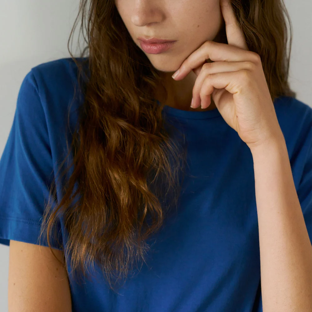 Regular Light Cotton T-Shirts (Blue)
