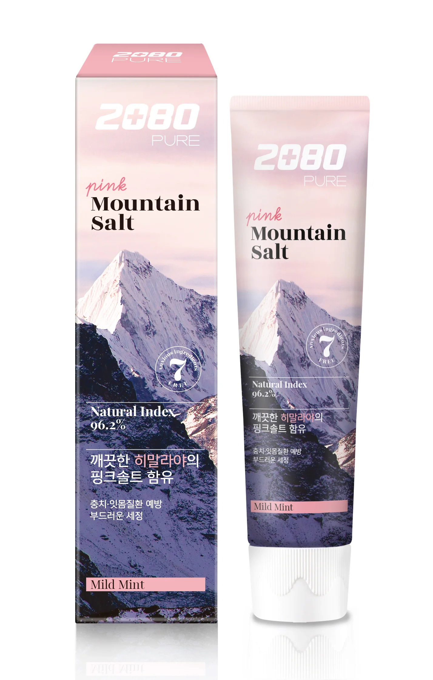 2080純淨山巒粉紅鹽牙膏