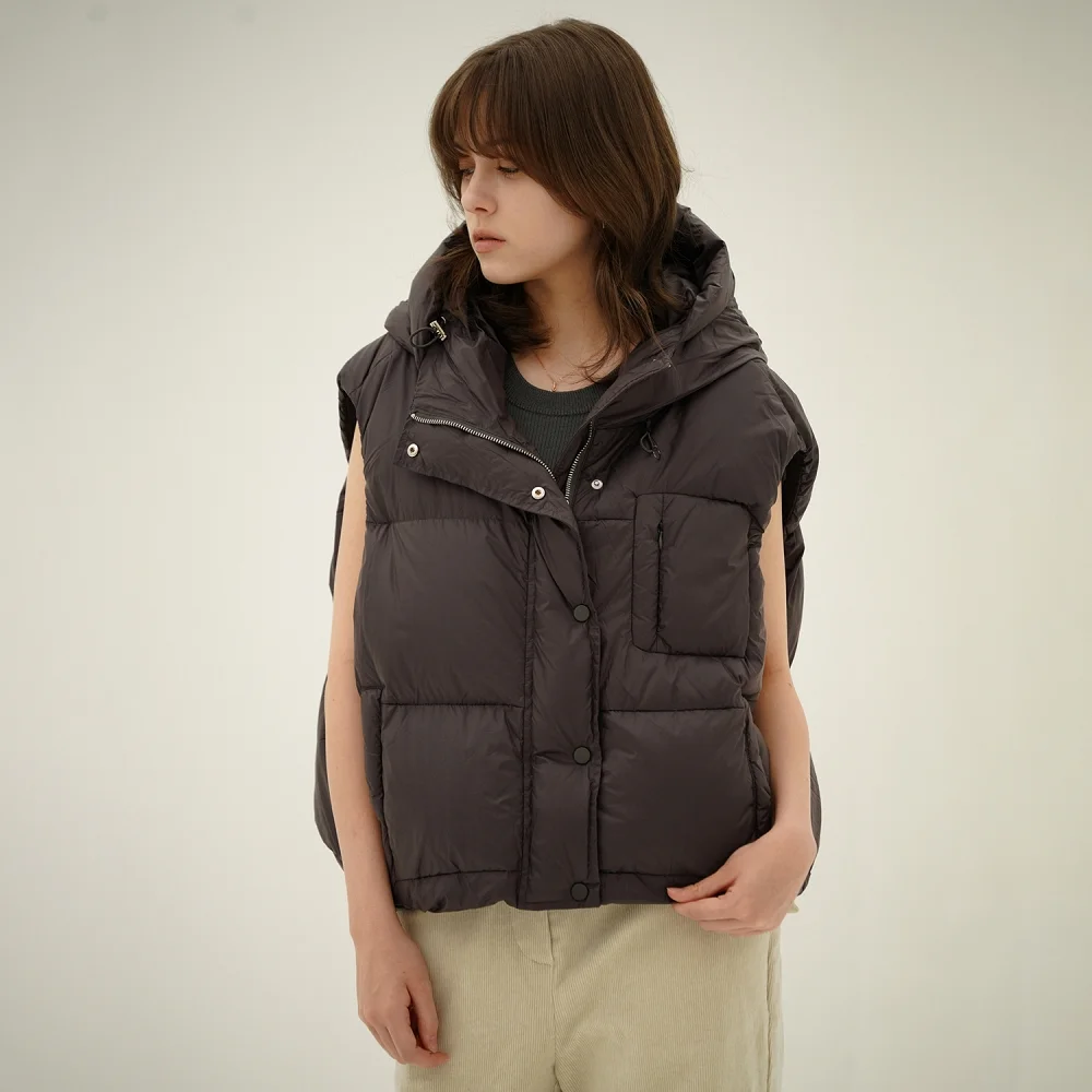 Puffer Down Vest _Grey