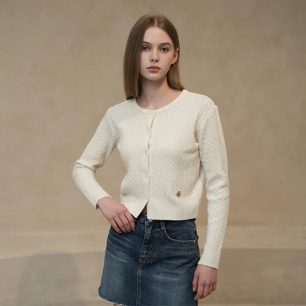 WK-01 TWISTED CARDIGAN_IVORY