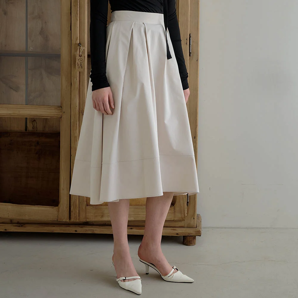 Lautre Anna Ivory Flare skirt