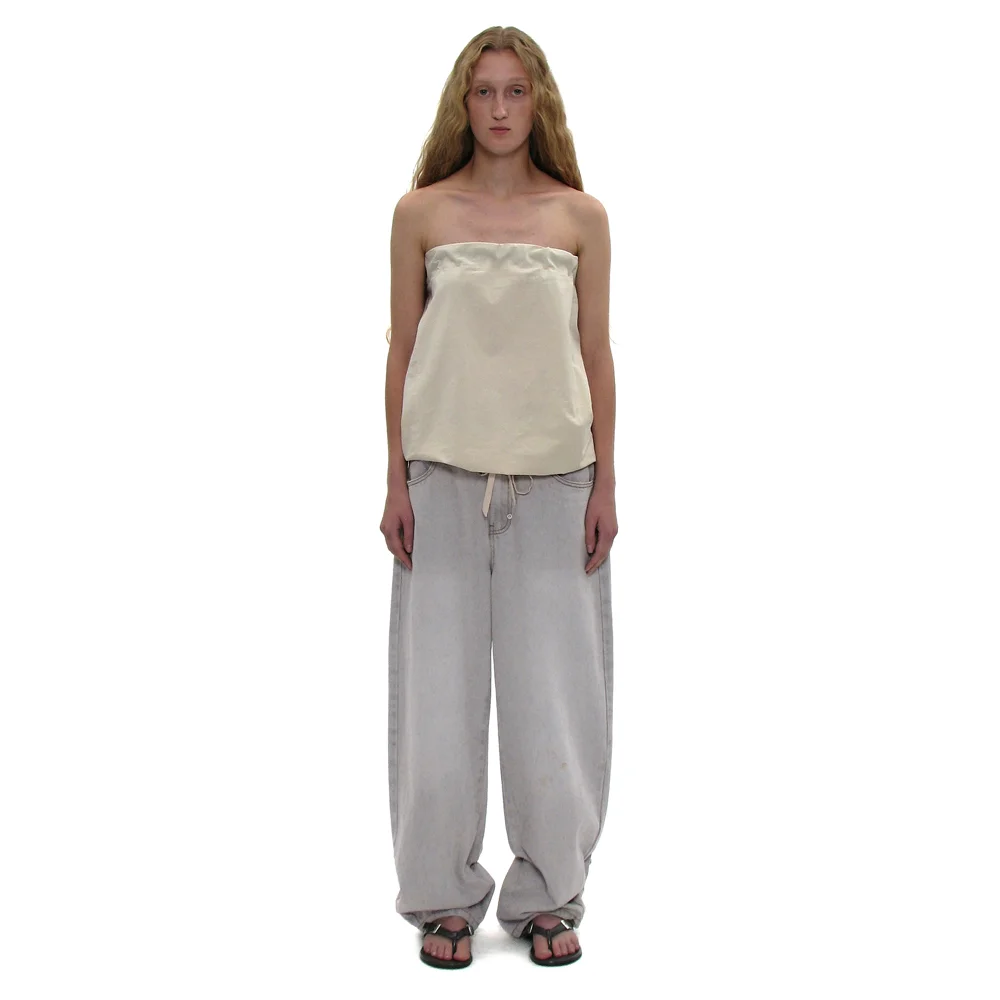 CINCH-BACK ROUNDING JEANS_ECRU