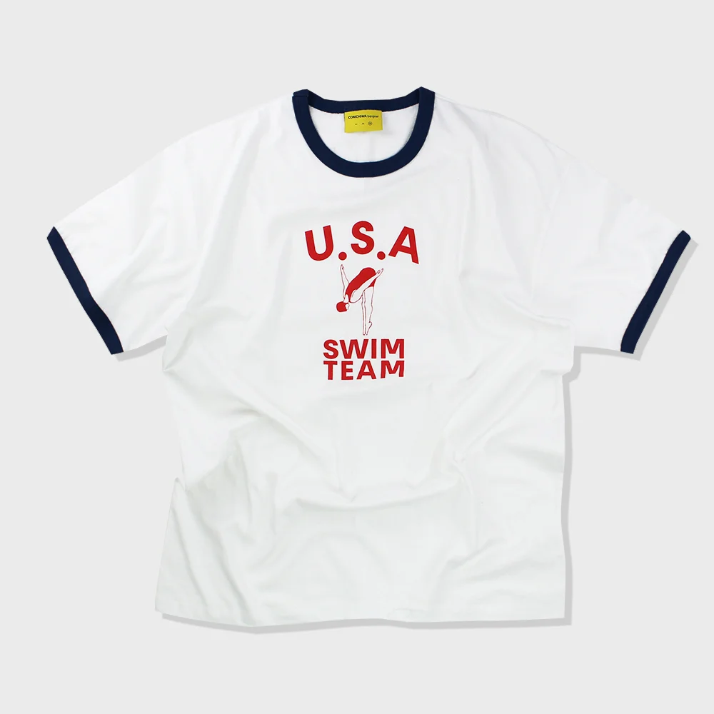ringer sporting T(WHITE/BL)