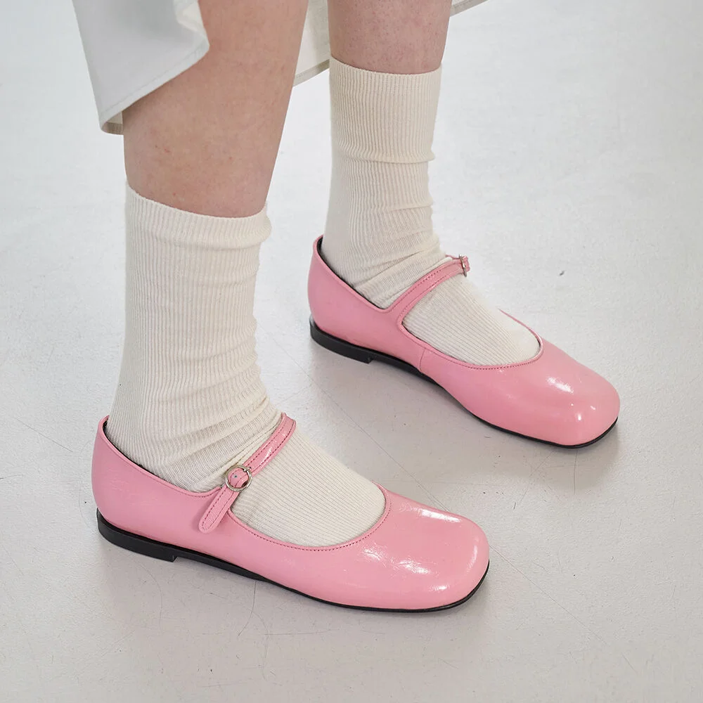 Lua Mary Jane Flats Pink