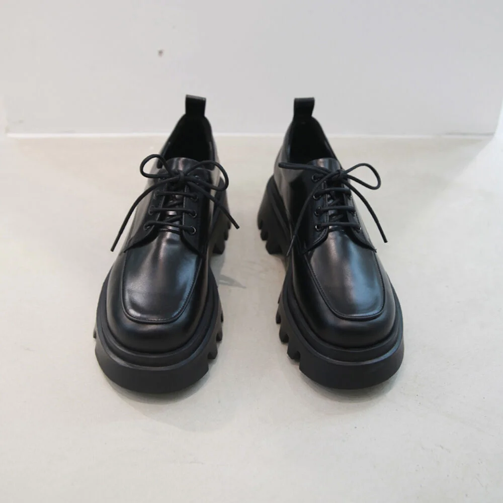 Mael Lace-up Loafer Black