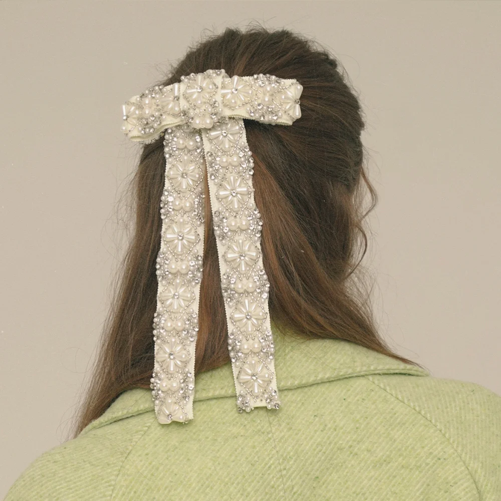 Pearl Embellished Hair-pin