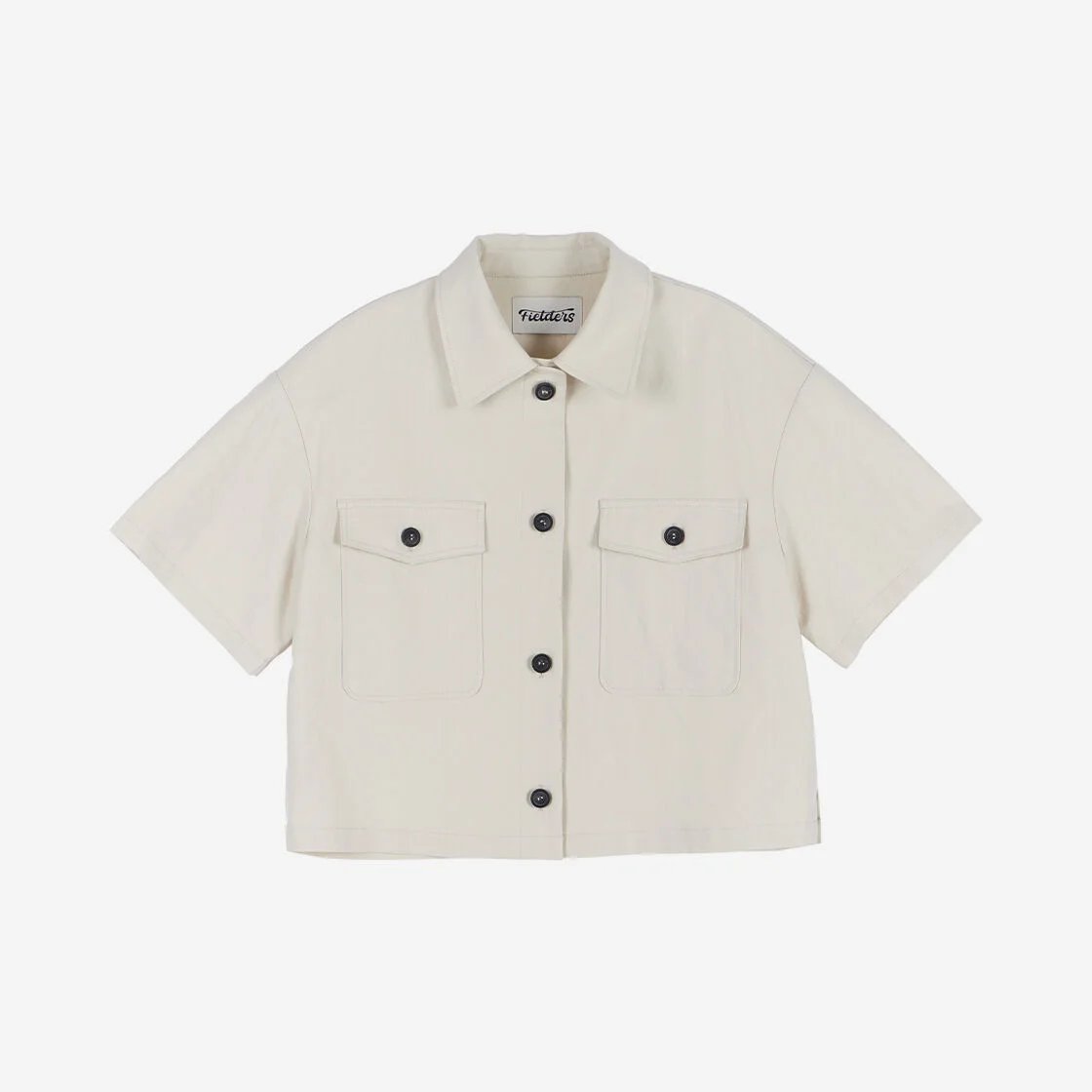女裝 Trucker 亞麻 短版 外套 BEIGE