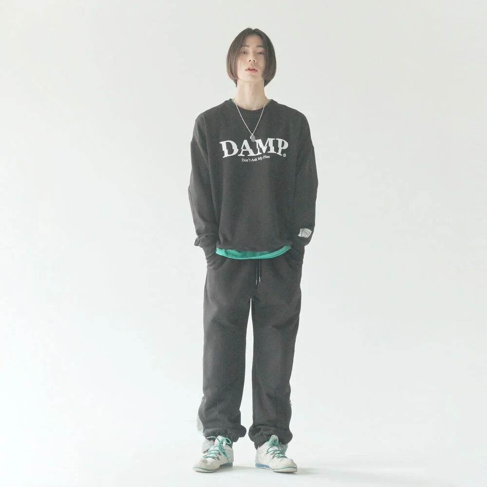 DAMP JOGGER&CHINO SWEAT PANTS_BLACK