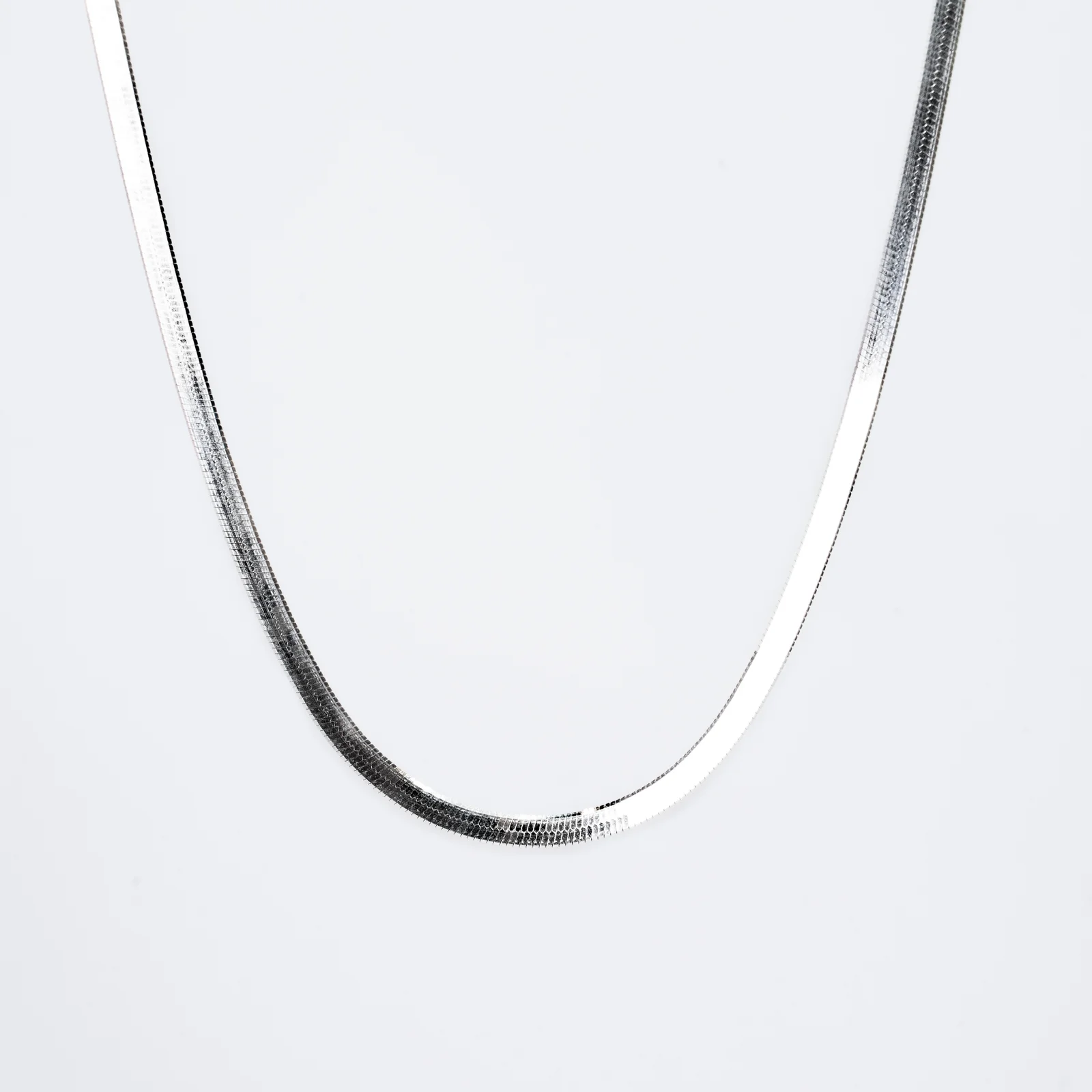 HR 345N_Herringbone snake chain necklace(Thick)