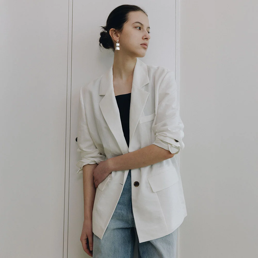 Line Like Single-Breasted Jacket SW6MJ707-01
