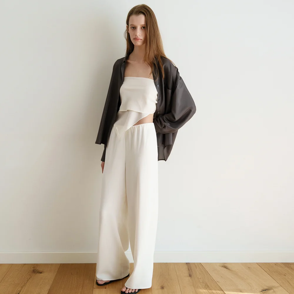 BIAS BAND WIDE PANTS_IVORY