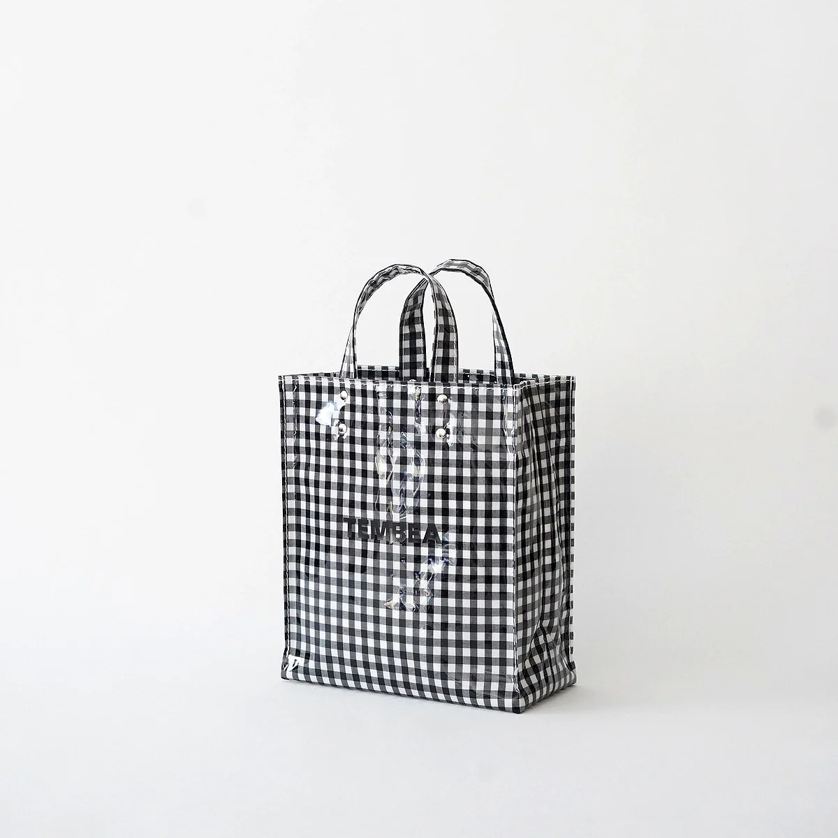 Tembea PAPER TOTE SMALL 紙感 托特袋 黑色 格子布